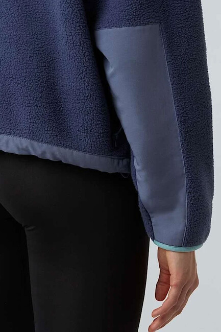 Kadın Yumıorı Off Peak Full Zıp Ceket NF0A8EUZE1I1 Mavi - Thumbnail