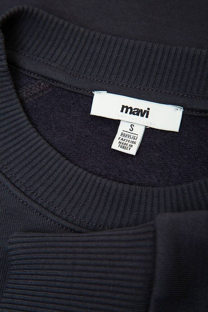 Kadın Yuvarlak Yaka Basıc Sweat 1S10578-70499 Lacivert 