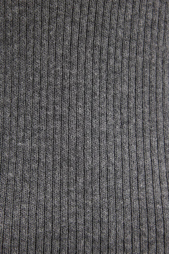 Kadın Yuvarlak Yaka Kazak 1710830-83096 Gri 