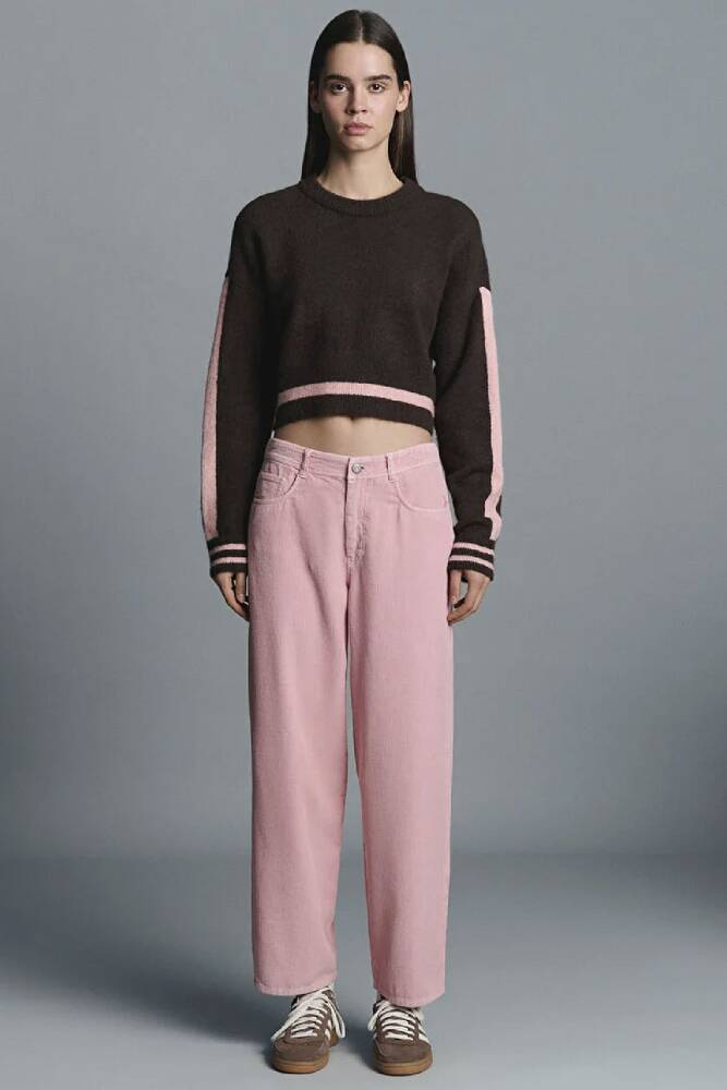 Kadın Yuvarlak Yaka Kazak 1710876-70251 Kahve 