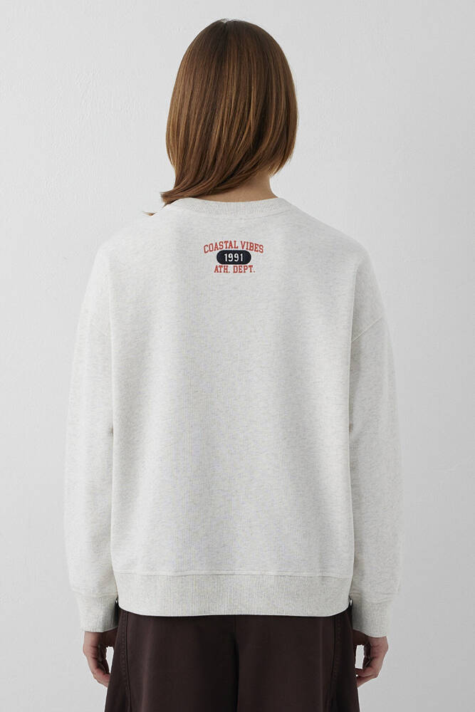 Kadın Yuvarlak Yaka Sweat 1S10549-85576 Bej 