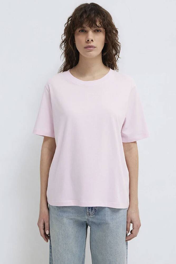 Kadın Yuvarlak Yaka Tişört 1600955-89200 Pembe 