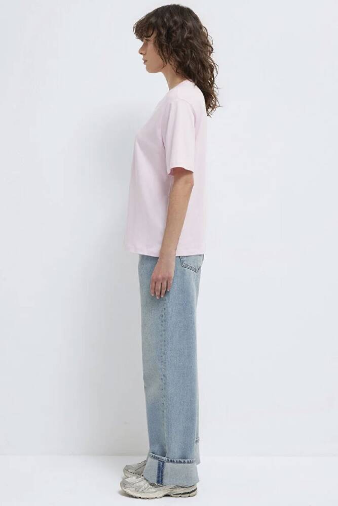 Kadın Yuvarlak Yaka Tişört 1600955-89200 Pembe 