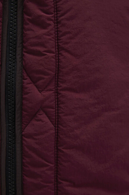 Kapüşonlu Ceket 1110499-90705 Bordo - Thumbnail