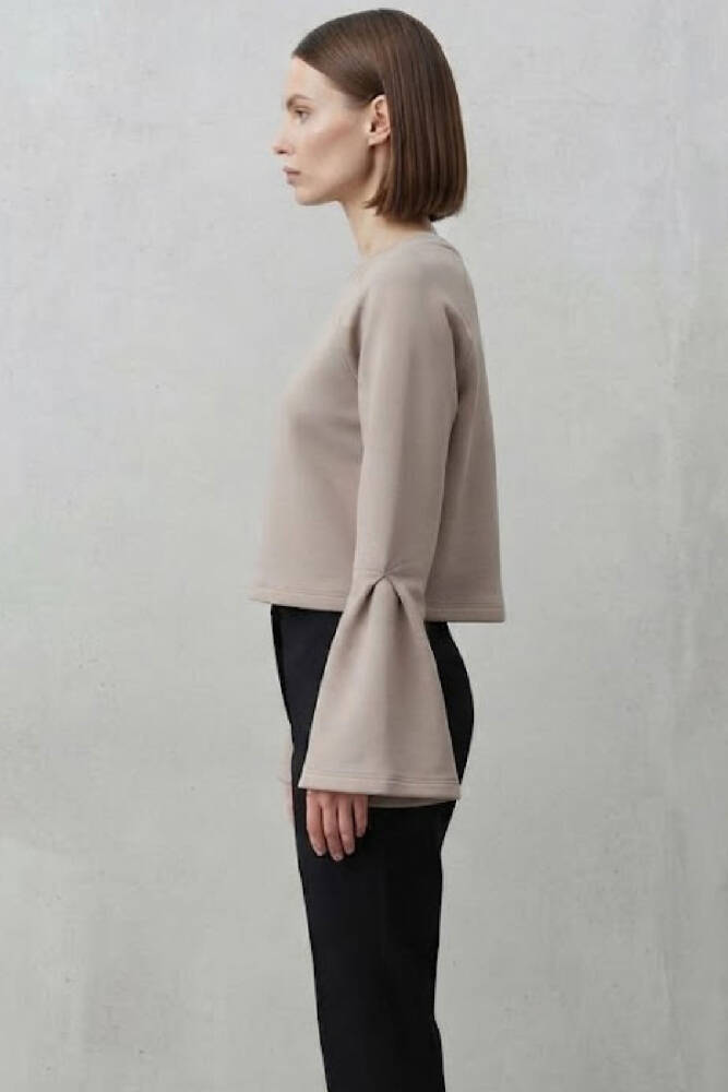 Kasha Kadın Modal Reglan Kol Sweat 27KSW013-1 Bej - 2