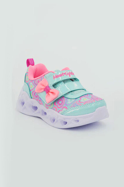 Kız Bebek Heart Lıghts Ayakkabı 303258N MTMT Yeşil - Thumbnail