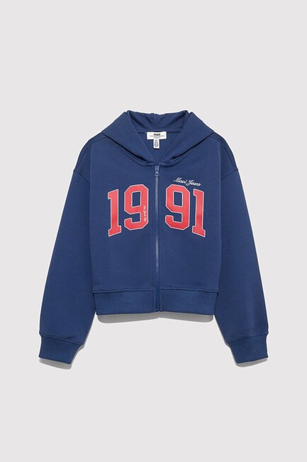 Kız Çocuk 1991 Baskılı Sweat 7S10119-70721 Lacivert (1)