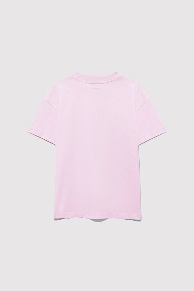 Kız Çocuk Barbie Baskılı Tişört 7610312-86959 Pembe 