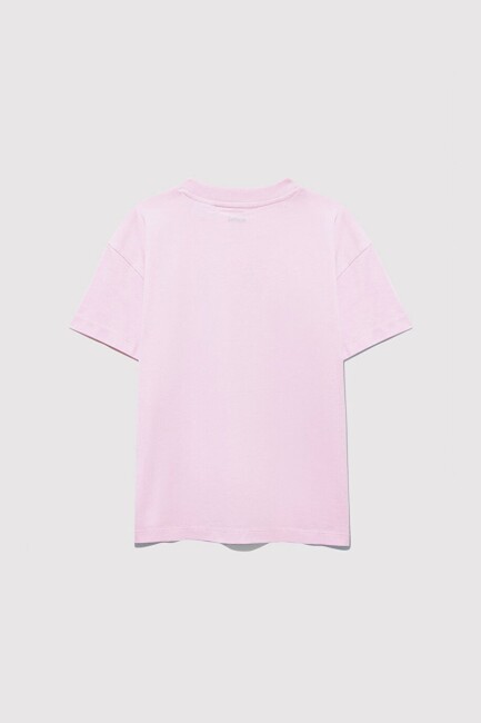 Kız Çocuk Barbie Baskılı Tişört 7610312-86959 Pembe  (2)