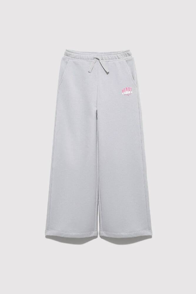 Kız Çocuk Baskılı Eşofman Altı 7010038-70075 Gri 