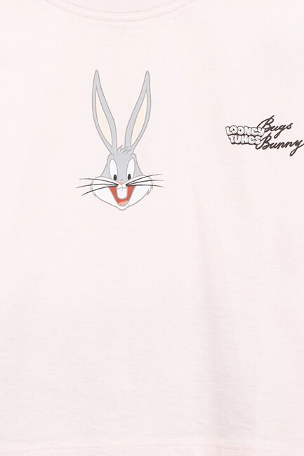 Kız Çocuk Bugs Bunny Baskılı Tişört 7610369-90773 Pembe (3)