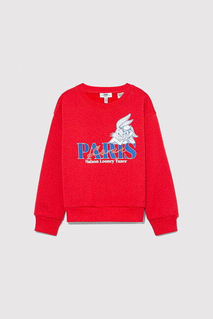 Kız Çocuk Bugs Lola Bunny Baskılı Sweat 7S10071-70471 Kırmızı (1)
