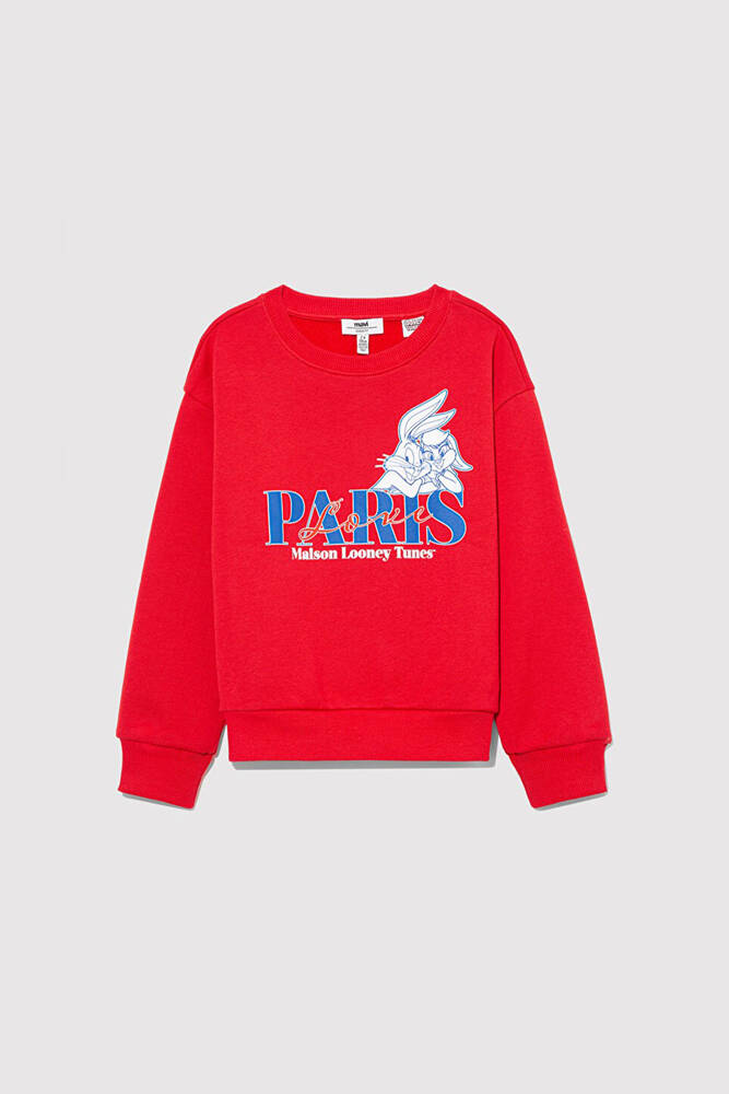 Kız Çocuk Bugs Lola Bunny Baskılı Sweat 7S10071-70471 Kırmızı 