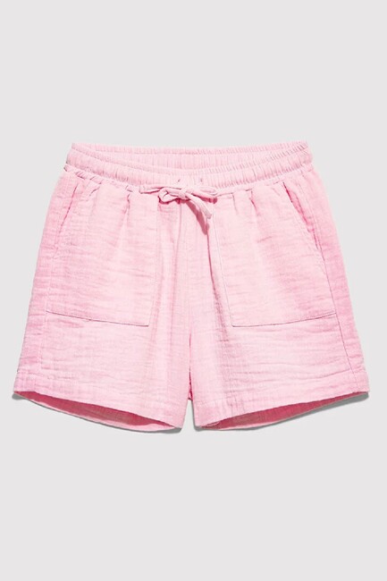 Kız Çocuk Dokuma Şort 7410018-90773 Pembe (3)