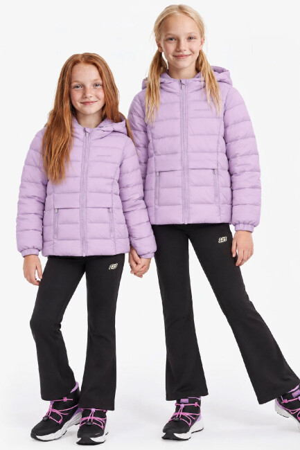 Kız Çocuk Essential Hooded Ceket SK2620100-4342 Mor