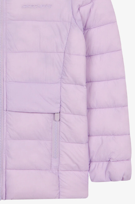 Kız Çocuk Essential Hooded Ceket SK2620100-4342 Mor  - 4