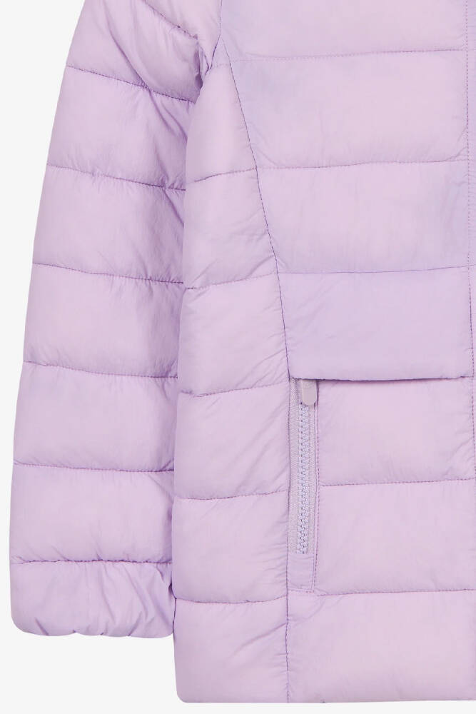Kız Çocuk Essential Hooded Ceket SK2620100-4342 Mor  - 5