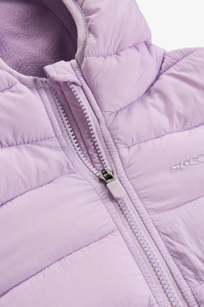 Kız Çocuk Essential Hooded Ceket SK2620100-4342 Mor  - 7