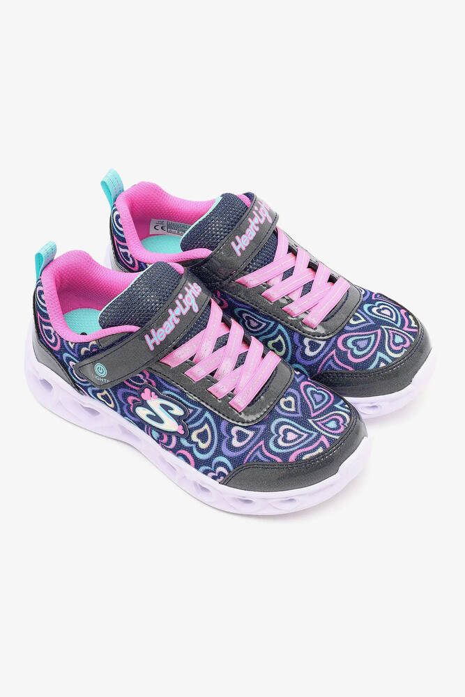 Kız Çocuk Heart Lıghts Ayakkabı 303257L BKMT Siyah 