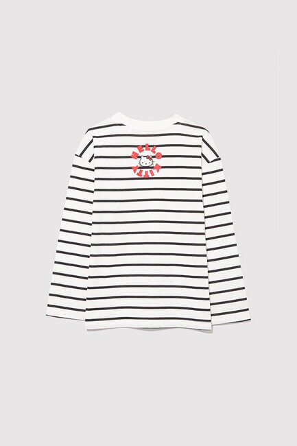 Kız Çocuk Hello Kıtty Baskılı Tişört 7610306-85308 Beyaz (2)