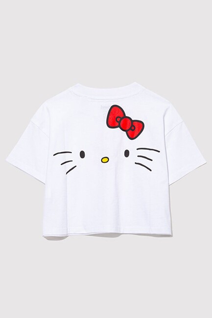Kız Çocuk Hello Kıtty Baskılı Tişört 7610307-620 Beyaz (2)