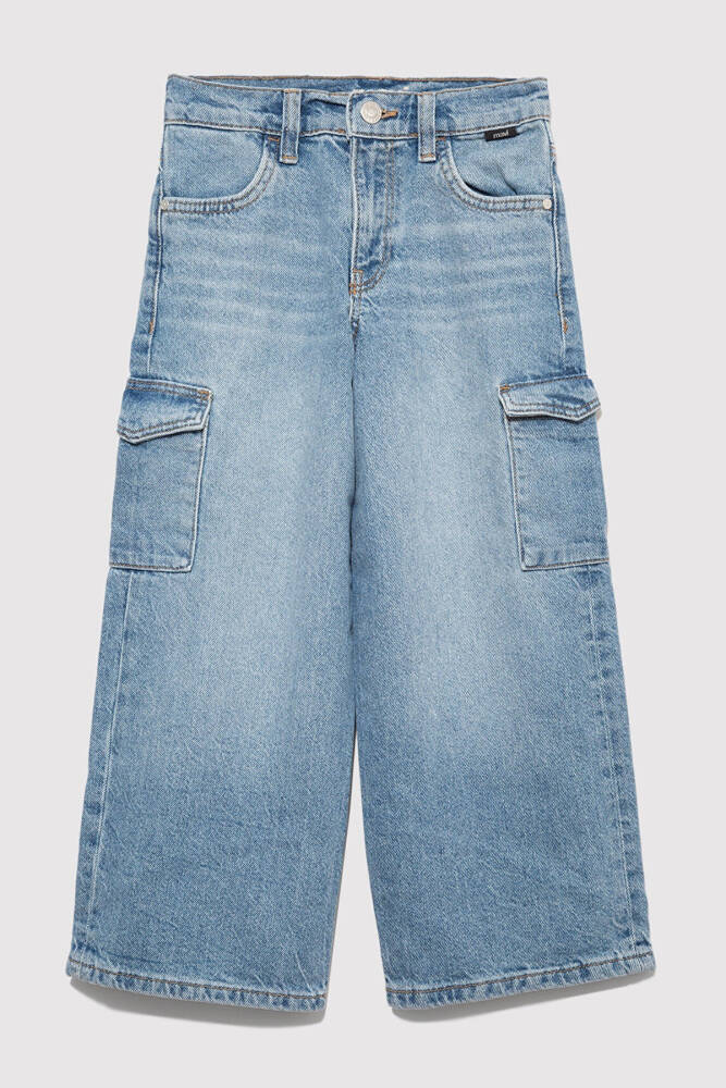 Kız Çocuk Jean Pantolon 7010723-90879 Mavi  - 5