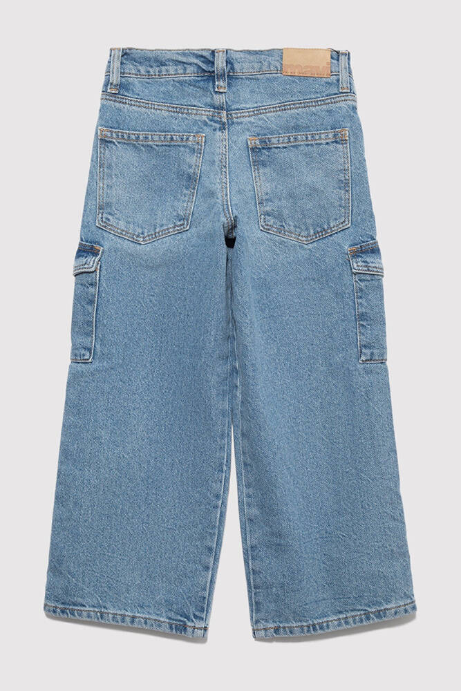 Kız Çocuk Jean Pantolon 7010723-90879 Mavi  - 6