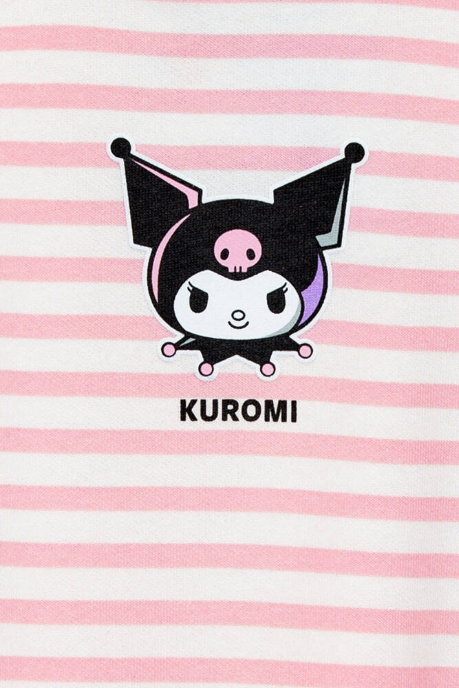 Kız Çocuk Kuromı Baskılı Sweat 7S10201-91630 Pembe - 5