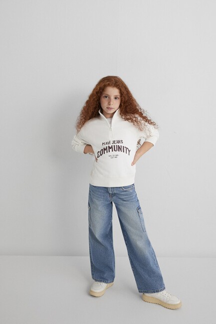 Kız Çocuk Jean Pantolon 7010723-90879 Mavi (2)