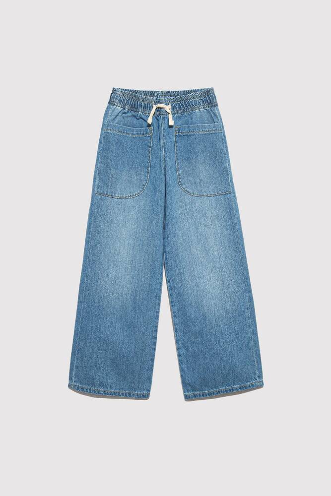 Kız Çocuk Loco Jean Pantolon 7010405-A3047 Mavi 