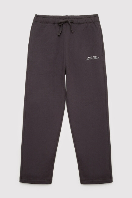 Kız Çocuk Logo Örme Pantolon 7010061-70087 Gri  (1)