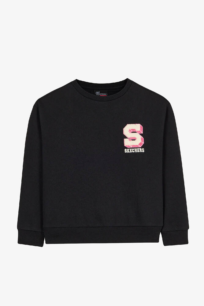 Kız Çocuk Lw Collage Sweat SK2620117-3817 Siyah 