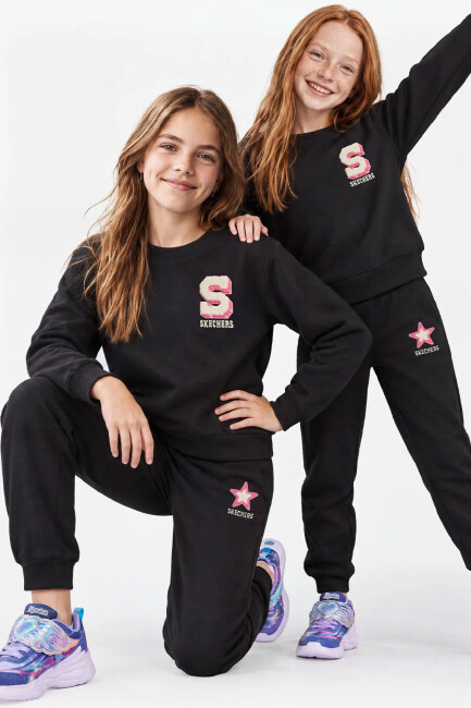 Kız Çocuk Lw Collage Sweat SK2620117-3817 Siyah