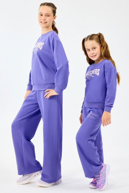 Kız Çocuk Lw Fleece Eşofman Alt SK2520004-3996 Mor (1)