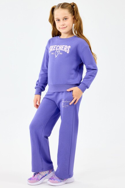 Kız Çocuk Lw Fleece Eşofman Alt SK2520004-3996 Mor  (2)