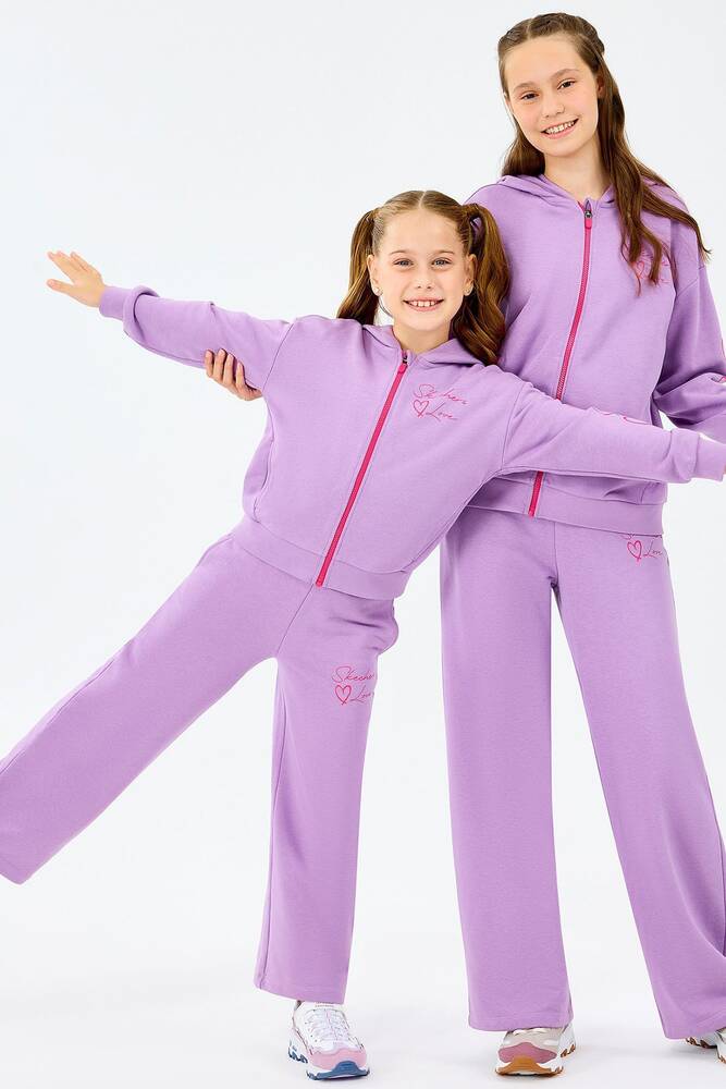 Kız Çocuk Lw Fleece Eşofman Alt SK2520004-4009 Mor 