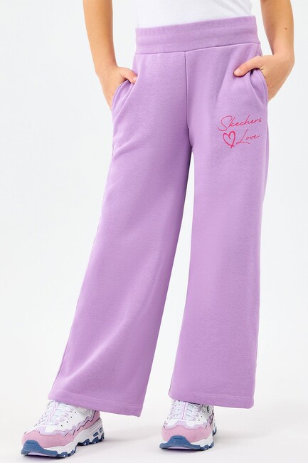 Kız Çocuk Lw Fleece Eşofman Alt SK2520004-4009 Mor (2)