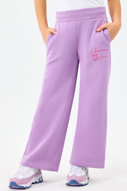 Kız Çocuk Lw Fleece Eşofman Alt SK2520004-4009 Mor  (1)