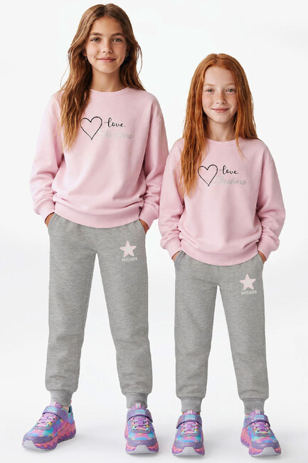 Kız Çocuk Lw Fleece Sweat SK2620139-0098 Pembe (1)