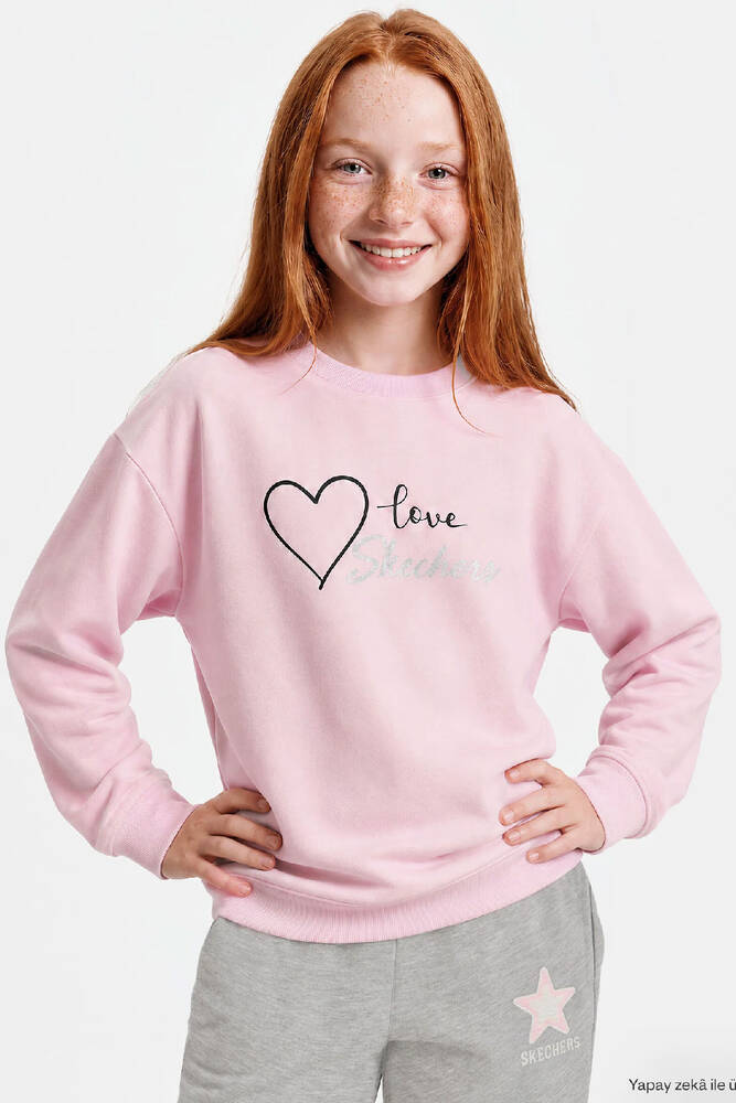 Kız Çocuk Lw Fleece Sweat SK2620139-0098 Pembe 