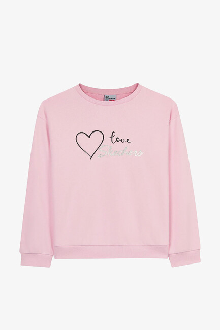 Kız Çocuk Lw Fleece Sweat SK2620139-0098 Pembe - Thumbnail