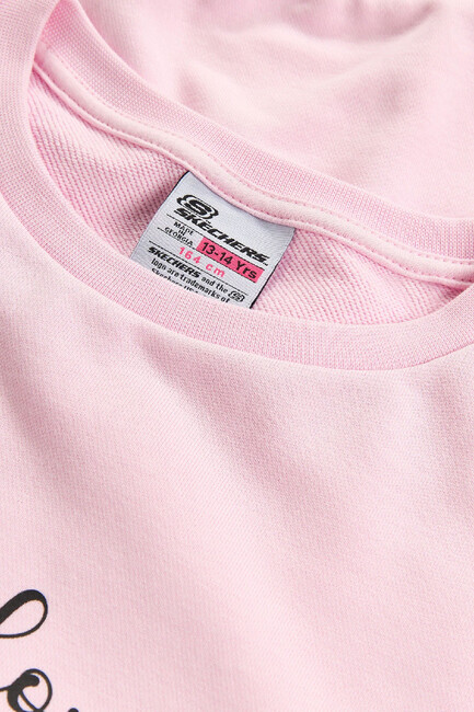 Kız Çocuk Lw Fleece Sweat SK2620139-0098 Pembe - Thumbnail