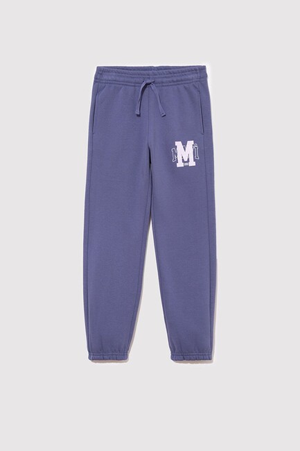 Kız Çocuk M Baskılı Eşofman Altı 7010016-70661 Mor (2)