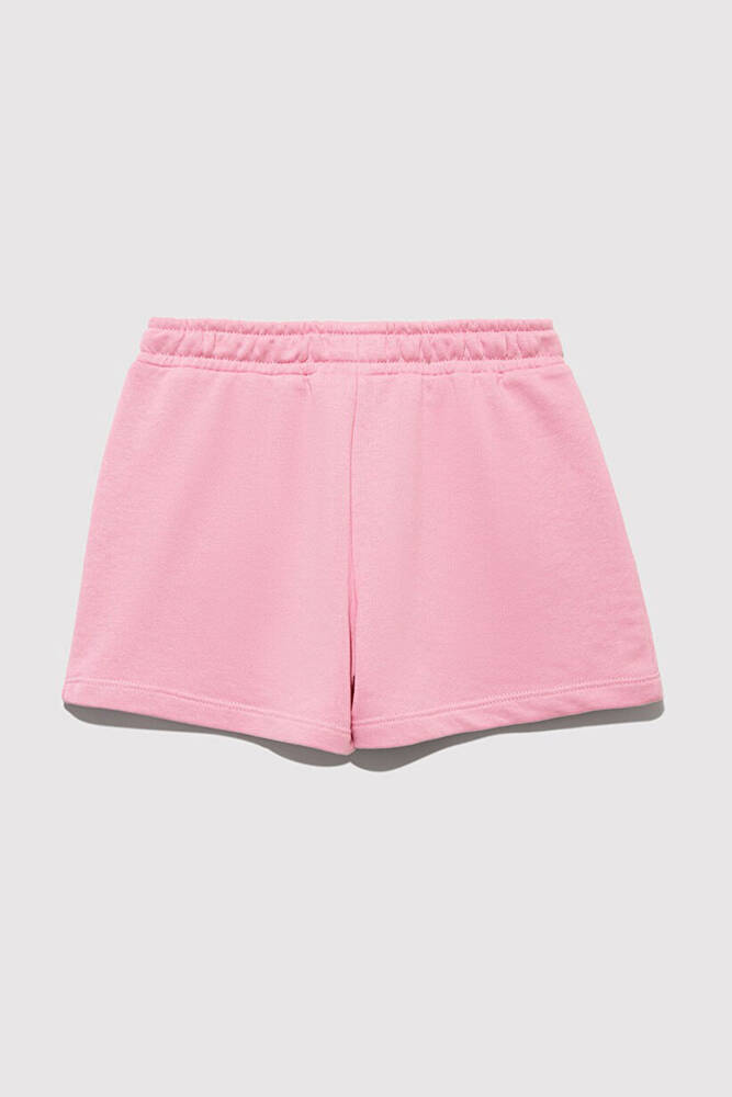 Kız Çocuk Mavi Baskılı Örme Şort 7410002-70972 Pembe 