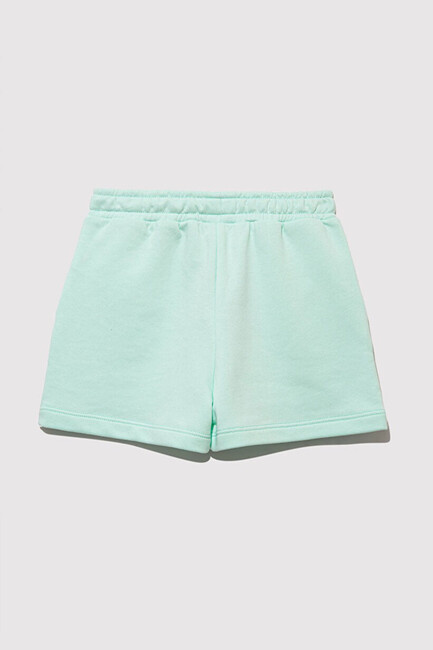 Kız Çocuk Mavi Baskılı Örme Şort 7410002-71643 Turkuaz (3)