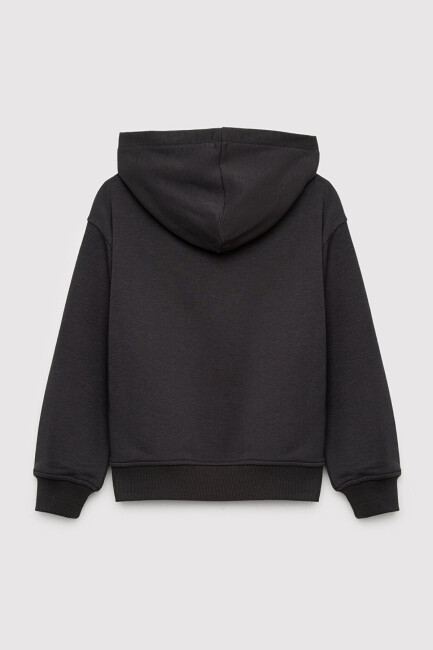 Kız Çocuk Mavi Baskılı Sweat 7S10179-70087 Gri (2)