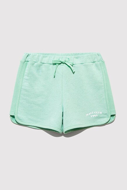 Kız Çocuk Mavi Club Baskılı Şort 7410008-71447 Yeşil (3)