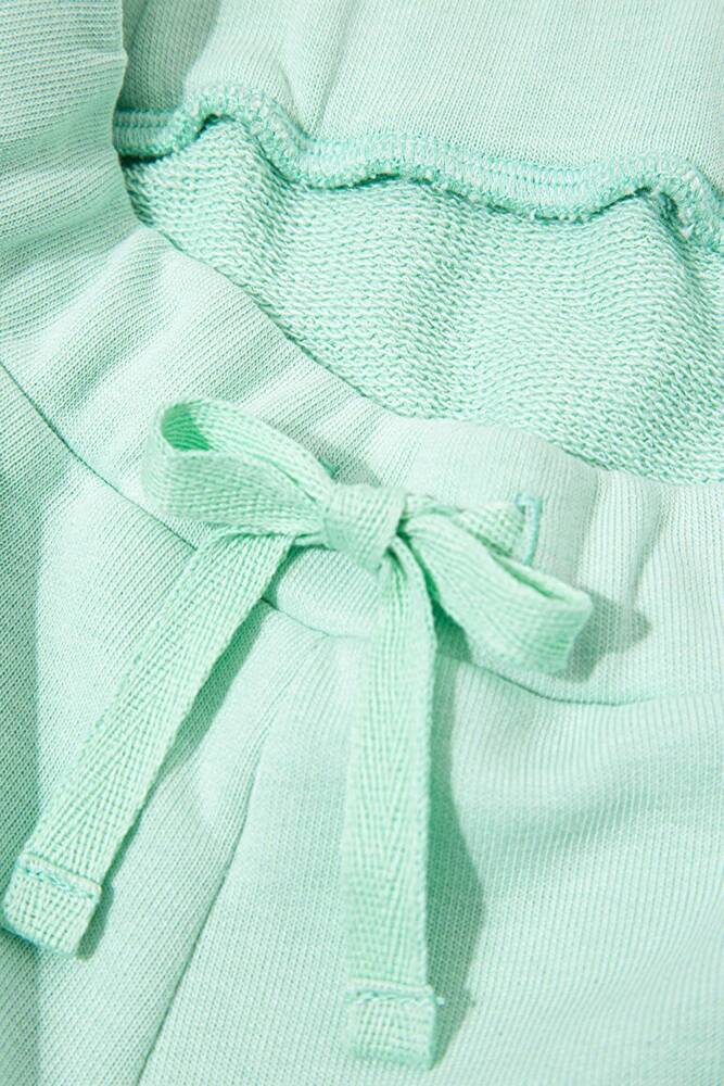 Kız Çocuk Mavi Club Baskılı Şort 7410008-71447 Yeşil 