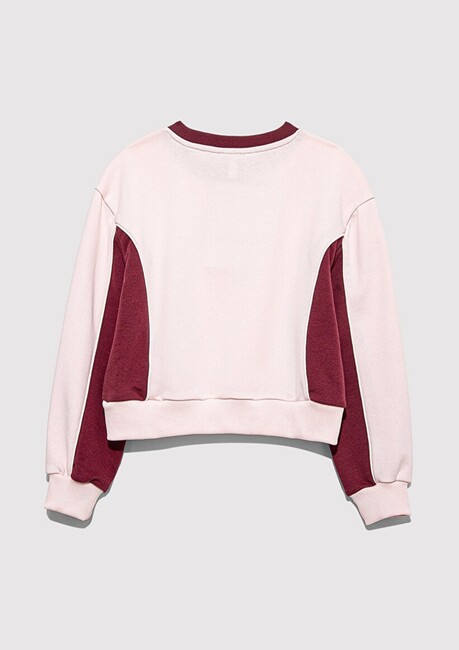 Kız Çocuk Mavi Jeans Baskılı Sweat 7S10120-90773 Pembe (3)