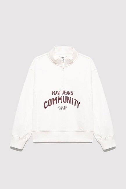 Kız Çocuk Mavi Jeans Baskılı Sweat 7S10130-70057 Siyah (1)